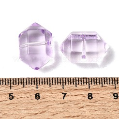Perles de verre transparent teintées et chauffées&nbsp;GLAA-F132-01H