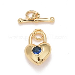 Латунные кубического циркония тумблеры застежки KK-M229-56G