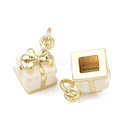 Латунь эмаль подвески&nbsp;KK-F933-18G-03