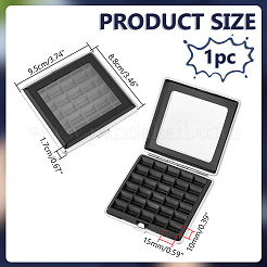 Подарочная коробка для хранения бриллиантов из искусственной кожи&nbsp;CON-WH0089-79