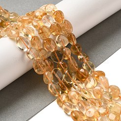 Stränge aus erhitzten natürlichen Citrinperlen&nbsp;G-L608-A09-02