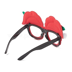 Montures de lunettes de noël en plastique et en tissu non tissé à paillettes&nbsp;LS-AJEW-E053-01B