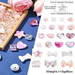 Акриловые бусины с уф-покрытием&nbsp;FIND-CJC0010-90A