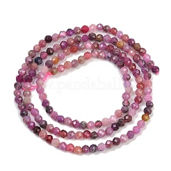 Натуральные рубиновые бисерные пряди G-P572-B01-2.5mm