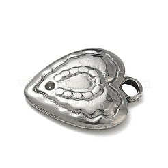 Подвеска из нержавеющей стали 304 со стразами STAS-P422-16P