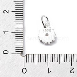 925 серебряный кубический цирконий подвески STER-Q001-02S-02