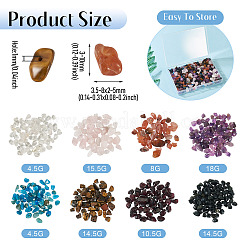 90 г 8 стиля бусины из натуральных смешанных драгоценных камней&nbsp;G-TA0002-77