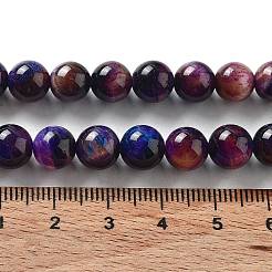 Натуральные радужные бусины «Тигровый глаз»&nbsp;G-NH0002-A01-B03