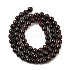 天然ガーネットジェムストーンビーズ連売り  ラウンド  6mm  穴：1mm  約58個/連  14.9インチ&nbsp;X-G-R263-6mm
