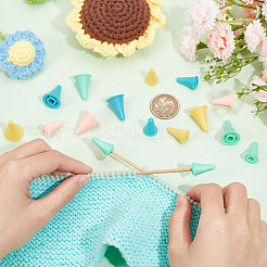 120 шт. 8 протектора для кончиков спиц из синтетического каучука DIY-NB0010-19