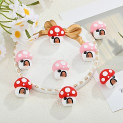 8 шт. 2 цвета пищевые экологически чистые силиконовые бусины SIL-SZ0002-88