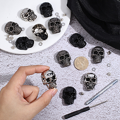 Rivets décoratifs en alliage en forme de crâne&nbsp;DIY-AR0005-41