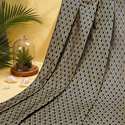 Tessuto di cotone in stile giapponese con motivo a squame di pesce&nbsp;DIY-WH0579-98A