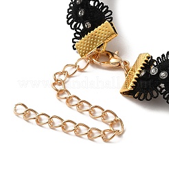 Ожерелья-чокеры из полиэстера NJEW-M210-01C