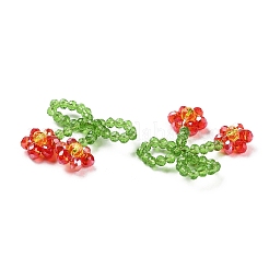 Подвески из стеклянных бусин&nbsp;GLAA-C028-08B