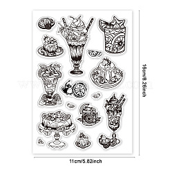 Прозрачные штампы из ПВХ с летней тематикой DIY-WH0631-0251