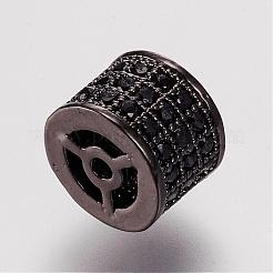 Perline zirconi micro pave  in ottone&nbsp;ZIRC-F050-45