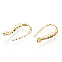 Латунные крючки для серьги из чистого циркония&nbsp;ZIRC-S068-002-NF