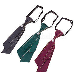 3шт. 3-х цветный регулируемый полиэстеровый галстук&nbsp;AJEW-CY0001-43