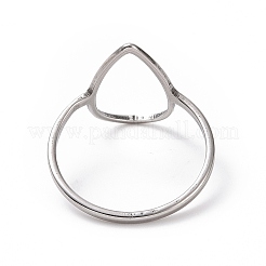 Кольцо-капля из нержавеющей стали 201 RJEW-J051-15P