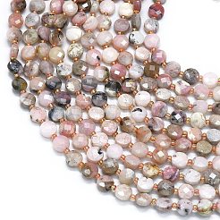 Натуральный розовый опал бусы пряди G-K389-B41-01