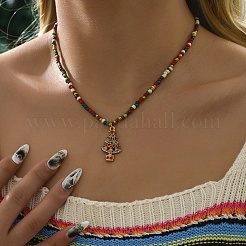 Рождественский кулон из сплава с эмалью FS-WG695D6-01