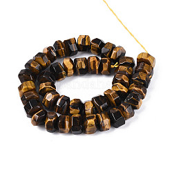 Природных тигровый глаз бисер нитей&nbsp;G-N347-17A-02