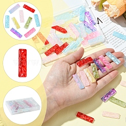 50 шт. стеклянные подвески с краской для выпечки&nbsp;GLAA-FS0001-91