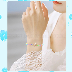 Регулируемые браслеты из бисера с нейлоновой нитью BJEW-SC0001-48