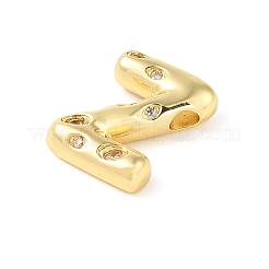 Pendentif en laiton micro pave zircone cubique transparente&nbsp;KK-Z046-01G-Z