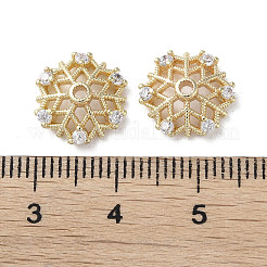 Покрытие стойки из латуни с прозрачными колпачками из кубического циркония KK-G489-01G