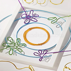 8 рулон 8-х цветной круглой алюминиевой проволоки&nbsp;AW-LP0001-01