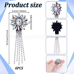 Patchs de vêtements en verre&nbsp;PATC-WH0028-026C