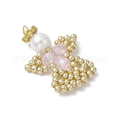 Подвески-ангелы из стеклянных бисеров&nbsp;PALLOY-MZ00652-01