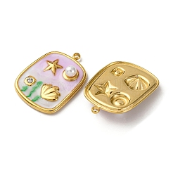 Подвески из нержавеющей стали 304 с эмалью STAS-L299-18G-03