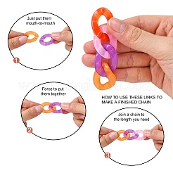 Имитирующие желе акриловые связующие кольца OACR-S036-001B-E