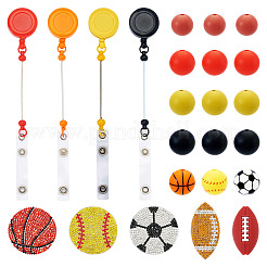 Пластиковые катушки для значков с возможностью пришивания бусин&nbsp;AJEW-BT0001-12