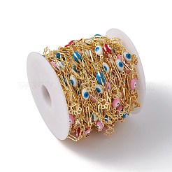 Эмалированные цепи с конским глазом и овальными и ромбовидными звеньями CHC-C003-27G-03