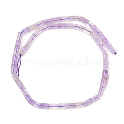 天然石アメジストビーズ連売り  コラム  多面カット  7.5~9x5~5.5mm  穴：0.7~0.8mm  約48個/連  15.35''（39センチメートル）&nbsp;G-F832-B04-01A
