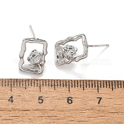 Латунь серьги EJEW-G432-01P