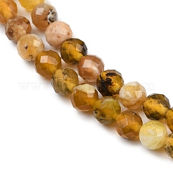 Природные желтые опал бусины пряди G-RM2025-A35-6mm