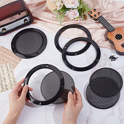 Круглый утюг с крышками решеток динамиков из пластиковой сетки&nbsp;DIY-WH20048-026A