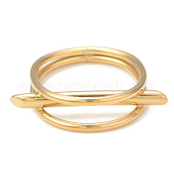 Ионное покрытие (ip) 304 нержавеющая сталь колонна бар палец кольцо для женщин RJEW-I096-08G