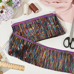 Отделка полиэфирной лентой с кисточкой длиной 10 м. OCOR-WH0078-164