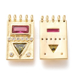 Латунные микро проложить кубического циркония подвески&nbsp;ZIRC-I044-13G