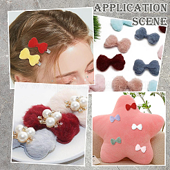 48 шт. 6-х цветные шерстяные аксессуары для украшения&nbsp;AJEW-SC0031-41