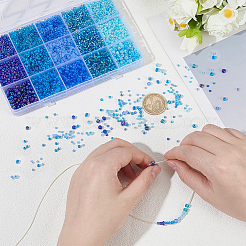 195 г 15 стеклянных бисера&nbsp;SEED-WR0001-11