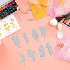 8 шт. 8 стиля углеродистой стали пластина для горячей фольги металлические штампы DIY-GL0002-33