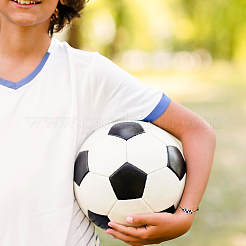 24шт 4-цветные регулируемые браслеты из вощеной нейлоновой нити с плетеными бусинами&nbsp;BJEW-GF0001-33