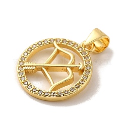 Pendentifs en laiton avec micro pavé de zircone cubique&nbsp;KK-M273-05K-G